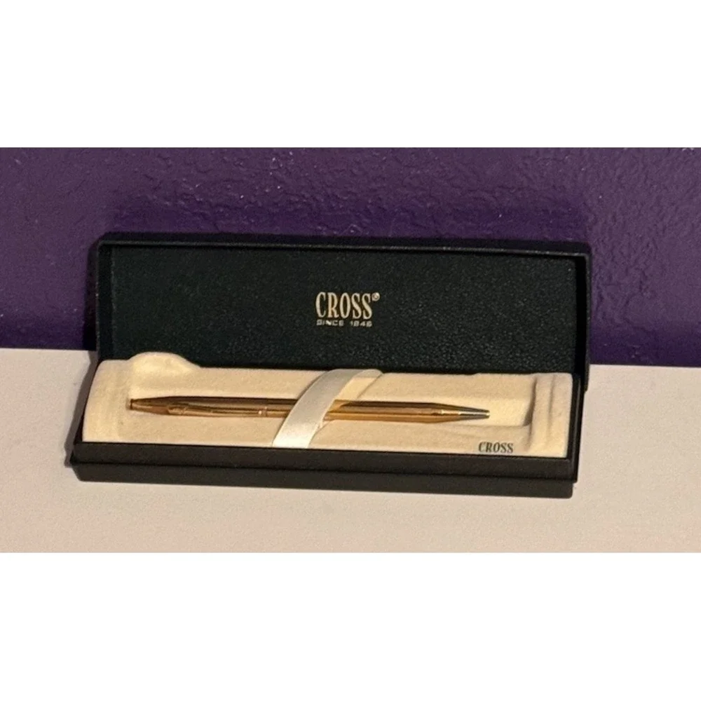 CROSS CLASSIC CENTURY 18K GOLD FILLED BALLPOINT PEN #2802 MADE IN THE USA